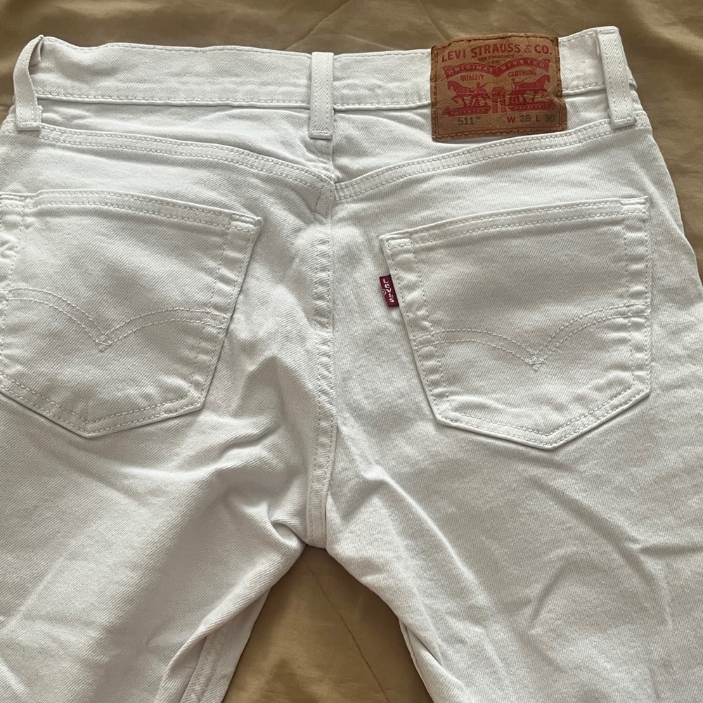 Levi's 511 Men's Slim Fit White Jeans
